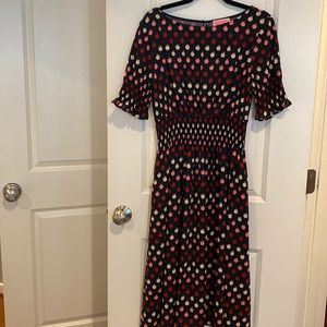 Kate Spade Apple midi dress with pockets